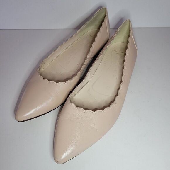 Alice Scalloped Skimmer Flat, Froth/Patent - Picture 2 of 12